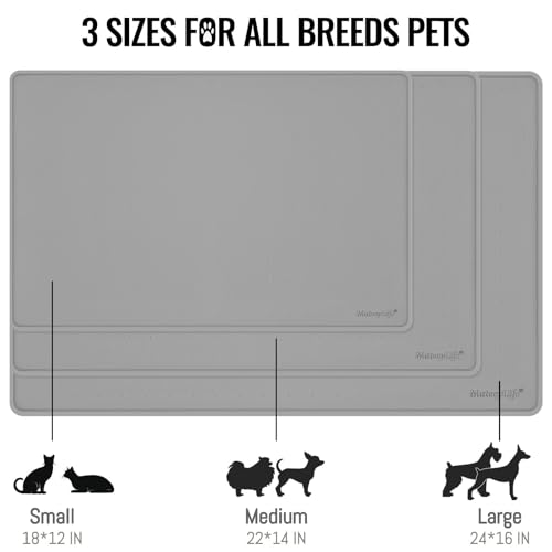 MateeyLife Tapete de água para cães e gatos, impermeável, antiderrapante, para animais de estimação,