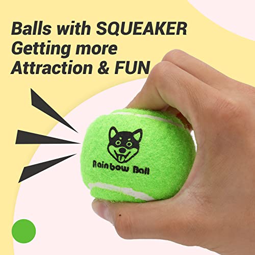 Squeaky Tennis Balls for Dog, Fetch Dog Toy Tennis Balls with Squeaker 12 Pack Colorful 2.5″ Dog Toys Balls for Small Medium Large Dogs Squeaky Tennis Balls for Dog, Fetch Dog Toy Tennis Balls with Squeaker 12 Pack Colorful 2.5″ Dog Toys Balls for Small Medium Large Dogs