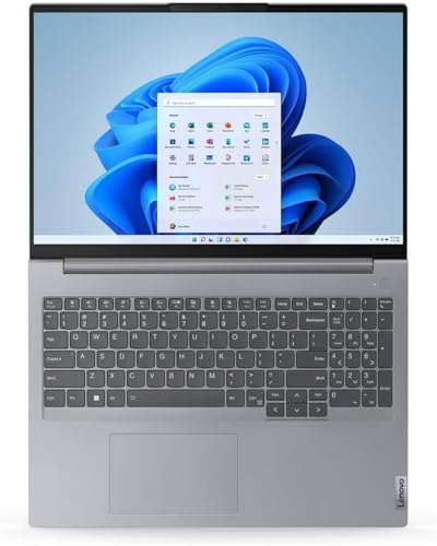 Image of Lenovo ThinkBook 16 G7 IML 2025 Laptop, 16-Core Intel Core Ultra 7 155H, 16 inch WQXGA IPS Display, Intel Graphics, 32GB DDR5 2TB SSD, Backlit Keyboard, Thunderbolt 4, Wi-Fi 6, Win10 Pro