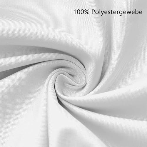 Voile d'ombrage rectangle polyester 220 x 330 cm blanc résistant - 5