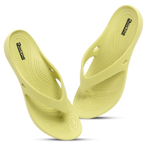 Image of DOCTOR HEALTH SUPER SOFT Women Ultra Soft Cushion Footbed Slipper | Comfortable Light Weight Waterproof Slippers |Adult Flip Flops Mild Acupressure | All Day Wear