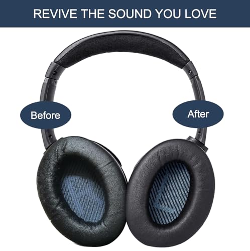 GEVO Ear Pads para Bose SoundLink AE2 / SoundLink Around Ear ii - Negro | Repuestos de Almohadillas con Cuero Proteico Premium y Espuma de Memoria miniatura 5