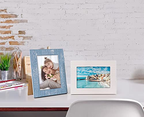 Eletecpro 5X7 Picture Frame Set Of 4 Wall Decor - Wooden Designs With High Definition Glass - Table Top & Wall Mount Photo Frame Set For Office Kitchen Gallery #TOP1