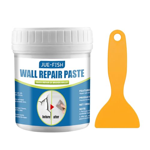 Wall Repair Paste Kit | Drywall Repair Cream | Wall Paint Peeling Crack Repairing Agent Covering Stain with Scrape for Walls Holes, Peeling, Graffiti, Cracks