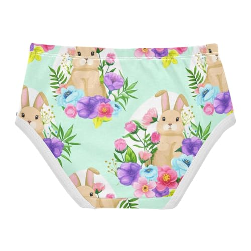 Joisal Cute Floral Easter Bunnies Toddlers Underwear Floral 2t Cotton Cute Panties Girl Animals Briefs Kids Undies2