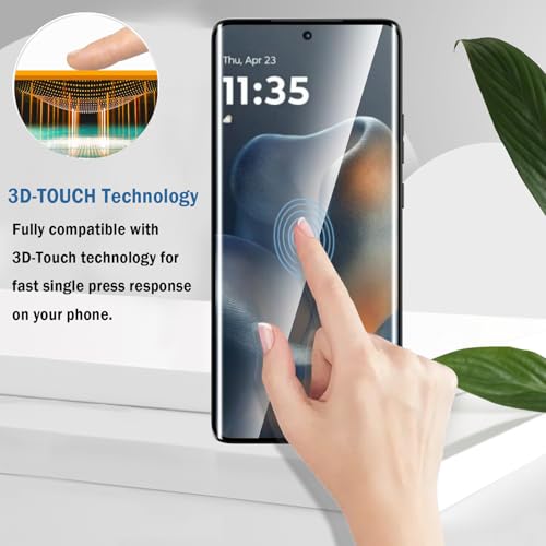Natbok 3D Schutzfolie für Motorola Moto Edge 60 / Moto Edge 60 Fusion für Panzerglas, 2+2 Stück Panzerfolie mit Kamera Schutzglas,Ultrabeständig Anti-Kratzen Displayschutzfolie