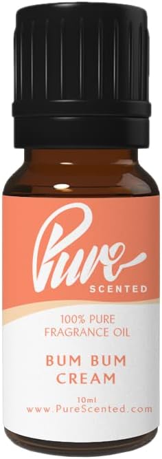 Bum Bum Fragrance Oil - 10ml Suitable for Candles, Soaps, Slime, diffusers, Cosmetics, Wax Melts