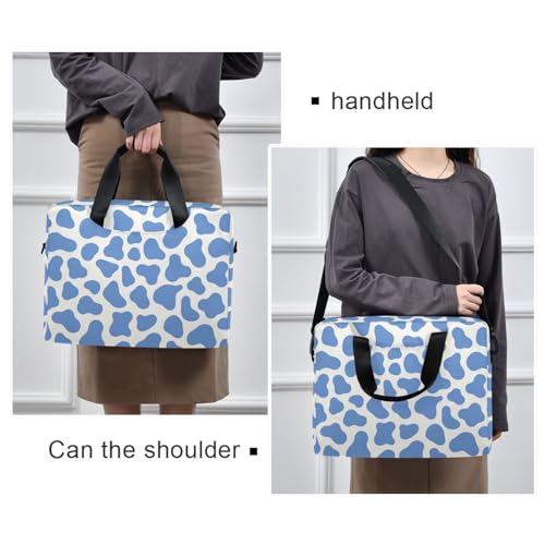 Bolso para laptop con cremallera 15.6 pulgadas azul miniatura 2