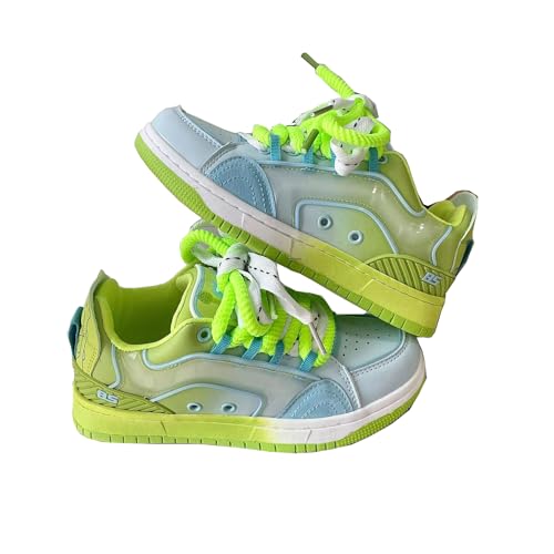 Baskets femme légères et confortables à plateforme Artykey marche casual verte