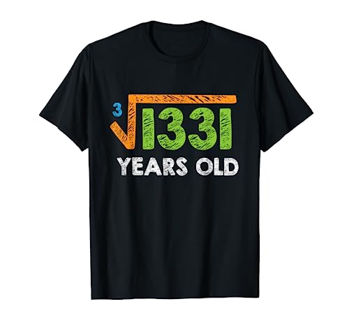 Tercera raíz de 1331 cumpleaños 11 años regalos matemáticas Camiseta