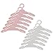 Appendiabiti Per Bambole Accessori Mini Appendino In Plastica Bambole Appendini Grucce Alla Moda Bambola Vestito Piccoli Appendini Utilizzato Per Appendere Vestiti Per Bambole, Bianco E Rosa,12 Pezzi