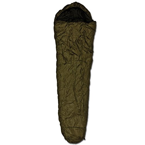Sac de couchage momie 2 couches Mil-Tec noir pour randonnée et bivouac confortable