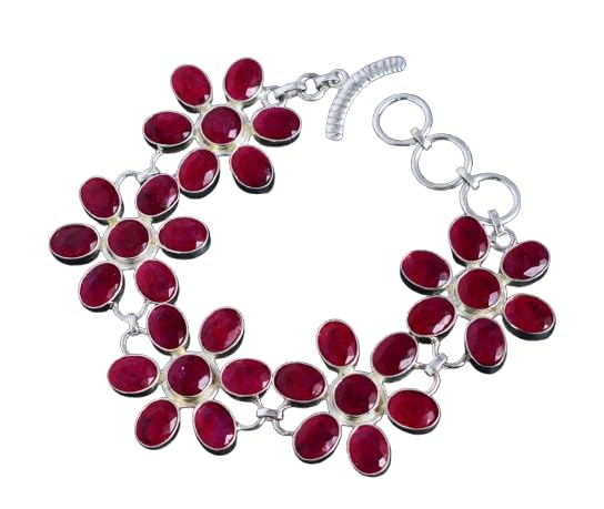 Bracelet rubis argent 925 et fermoir bascule, votre atout style au quotidien