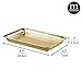 mDesign Metal Storage Organizer Tray for Bathroom Vanity Countertops, Closets, Dressers - Holder for Watches, Earrings, Makeup, Reading Glasses, Perfume, Guest Hand Towels, Soft Brass