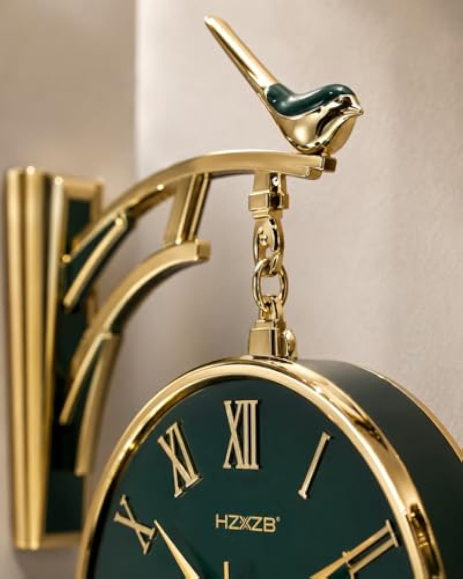 Antique Style Round Hanging Wall Mount Clock