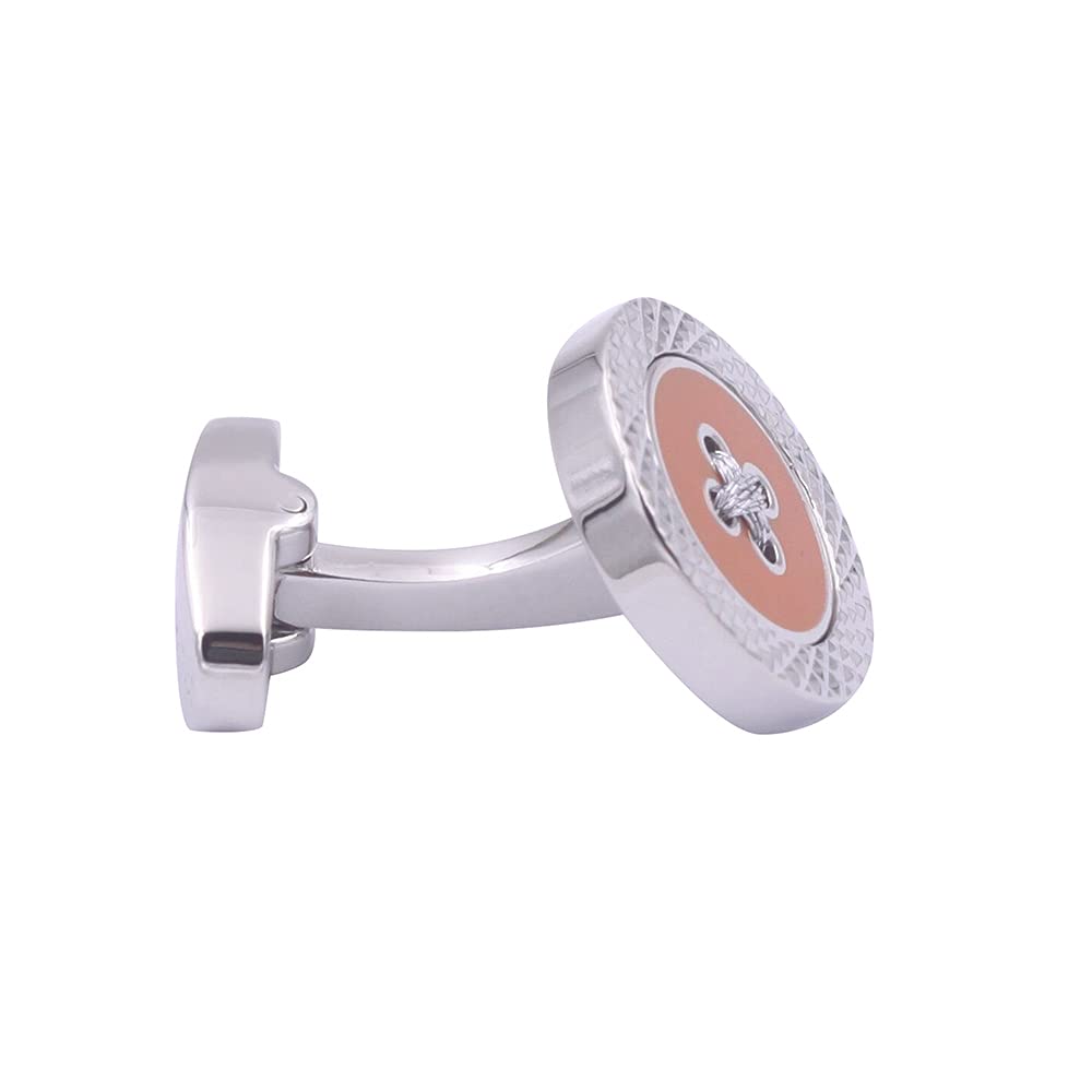 Boutons de manchette orange | Cadeau pour mari pour homme | Cadeau d'anniversaire pour papa