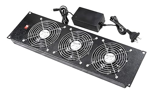 Image of Fourdot 19Inch U Rack Mount Network Server Front Exhaust Cooling (3U 3X120mm High Speed Cooling)