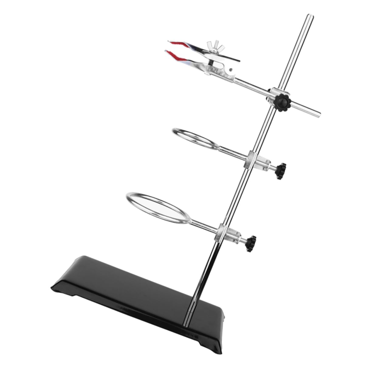 MAGICLULU Supporto Da Laboratorio in Metallo Supporto Per Imbuto Staffa Morsetto Per Esperimenti Chimici e Fisici Base Stabile Assemblaggio Semplice