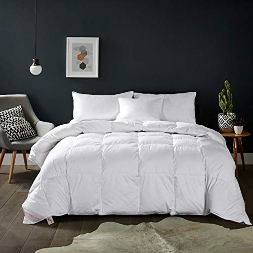 Maple Down Soft Twin Size Comforter Duvet Insert-Down Alternative Comforter Quilted With Corner Tabs For All Season-Lightweight Breathable Brushed Microfiber Machine Washable (White 68”X90”) #TOP2