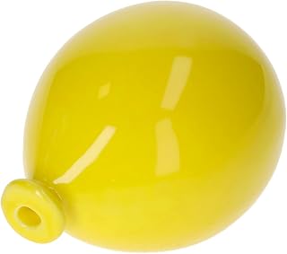 KEYHOMESTORE Escultura de pared en forma de globo de color amarillo, fabricada en cerámica 100% fabricada en Italia. Tamaño pequeña. Ideal como accesorio de decoración para interiores de dormitorio