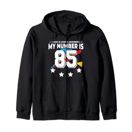 Age Is Just Number - Deportes 85 años de edad, divertido cumpleaños 85 Sudadera con Capucha