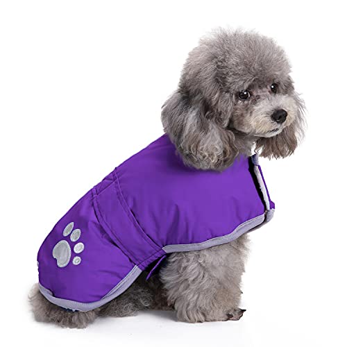 Image of Queenmore Dog Winter Coat, Cold Weather Fleece Dog Jackets for Small Dogs