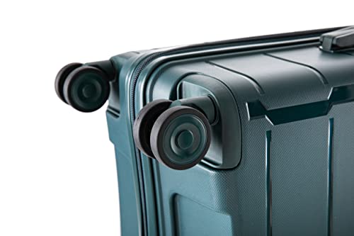 Rockland Vienna Hardside Luggage with Spinner Wheels, Green, 3-Piece Set (20/24/28)4