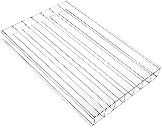 Clear, 900m x 2m (Width x Length) 10mm Multiwall Polycarbonate Sheets Poly Plastic Roof Panel for Lean-to Canopy Conservatory