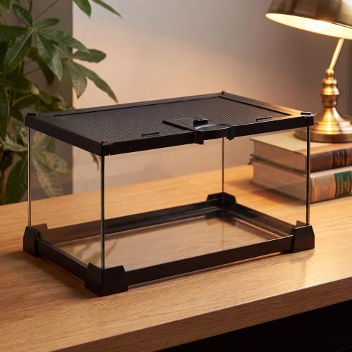 Lurmmue 12" x 8" x 6" Small Glass Reptile Terrarium Tank by LURMMUE - Used condition - US$45.59