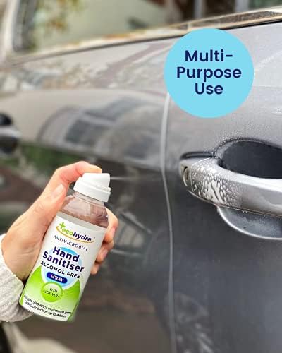 Hand Sanitiser Spray by EcoHydra  50ml  Alcohol Free  NHS Approved  Kills Up To 99.9999% of Bacteria and Viruses  Kind On Skin, Safe For Children, Unscented