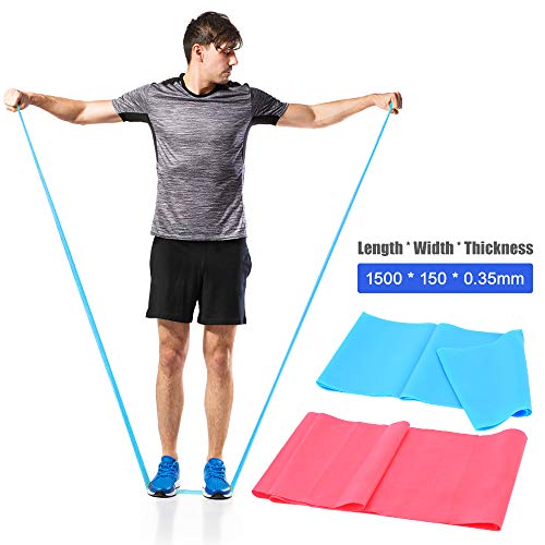 Andoer 11pcs Fintess Resistance Bands Set Workout Exercício Loop Bandas Yoga Stretch Stretch com bol