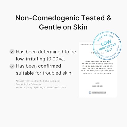 Image of medicube Facial Cleanser Azelaic Acid Capsule Foam Cleanser | Soothing Daily Cleansing Foam For Troubled Skin & Excess Sebum Control | Uneven Skin with Niacinamide, Glycerin | Korean Skincare, 4.23 oz