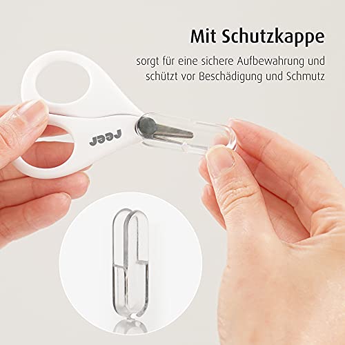 Reer BabyCare Nagelpflege-Set, Babynagelschere und Nagelknipser, weiß – Ansicht 5