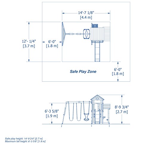 Backyard Discovery Tanglewood All Cedar Wood Playset Swing Set