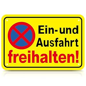 Cargen Schild-03-NEW Einfahrt Freihalten Schild