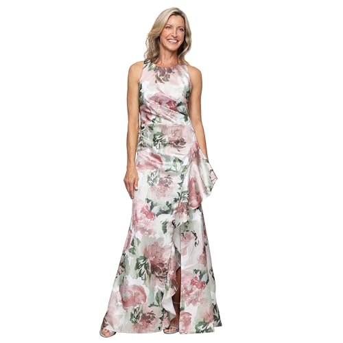 Image of Alex Evenings Women's Long Sleeveless Printed Shimmer Mother of The Bride Dress