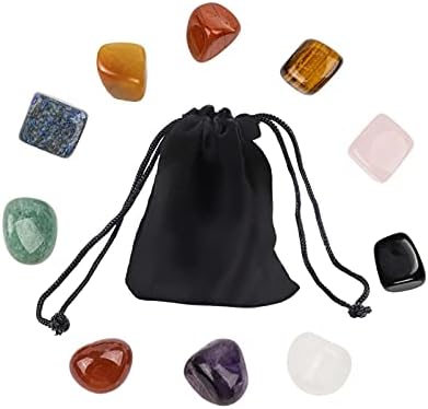 Chakra Gemstone Healing Crystals Natural Crystal Stone Set for Anxiety Relief Healing Balancing Meditation Yoga Crystals for Beginner Spiritual Positivity Gift-7 Crystal Set,Gift Box (C)