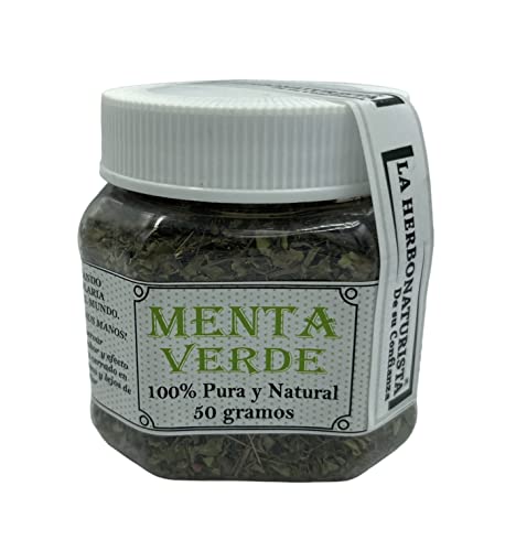 La Herbonaturista Hojas secas de Menta verde 100% pura con 50 g