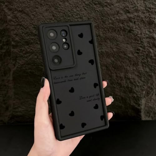 Coque Samsung S23 Ultra noire à cœur pour styliser vos tenues de soirée