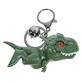 HEMOTON Niedlicher Dinosaurier Schlüsselanhänger Cartoon Motiv Robustes Material Vielseitig als Taschen und Rucksackanhänger Grün Attraktives Accessoire für Fans und Geschenkideen