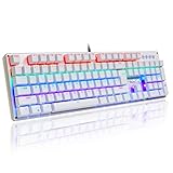 AULA Unicorn Backlit Mechanical Keyboard with Multi-color LED Illuminated Gaming Computer Keyboard, F2010