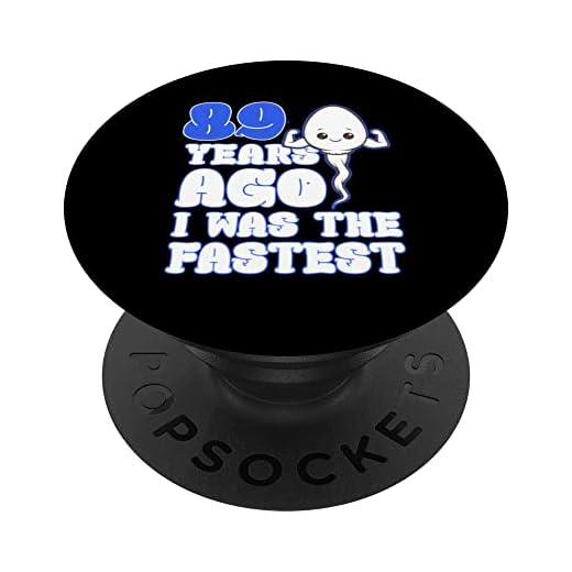 89 cumpleaños Hace 89 años yo era el más rápido PopSockets PopGrip Intercambiable