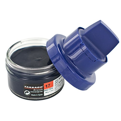 Tarrago Self Shine Cream Kit - Polish For Leather Boots And Shoes - With Applicator Sponge - 1.76 Fl. Oz - Navy #17 #TOP1