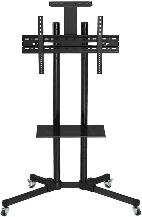 Soporte móvil para TV con estante ajustable y ruedas miniatura 5