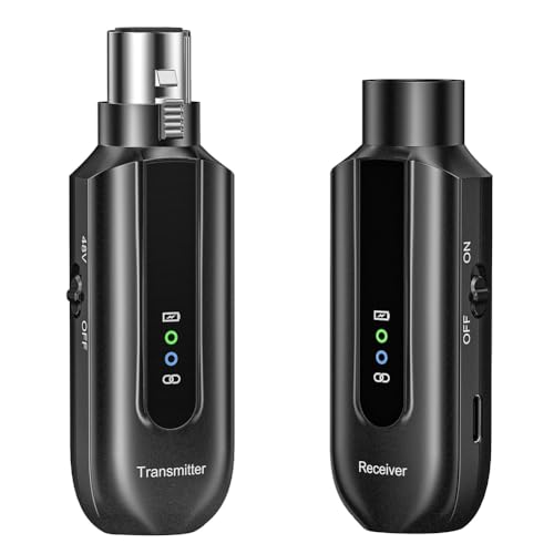 Micrófono Inalámbrico Transmisor y Receptor 2.4G XLR para Eliminar Cables Dinámicos