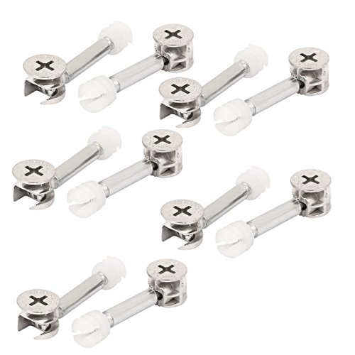 Aexit Herrajes para muebles Herrajes de conexión metálicos Camilla excéntrica Tuerca de (model: K4288IIVI-6929LP) rueda 10 juegos