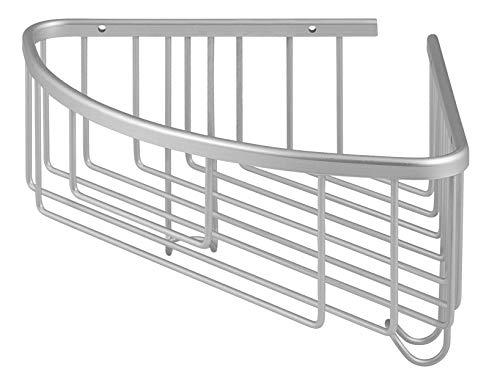 H&H Corner Shelf, Aluminium, 22 x 22 x 14 cm, Grey, 0