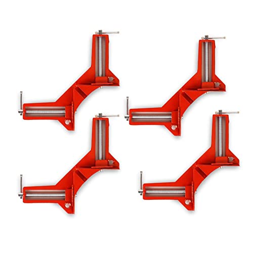 4 Pcs Corner Clamps for Woodworking, 90 Degree Right Angle Picture Photo Frame Clamp Glass Holder
