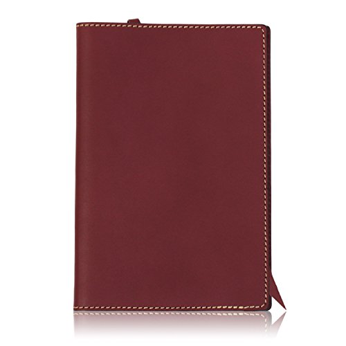 ブックカバー 新書本サイズ 日本製 牛革 オイルドレザー ボルドー