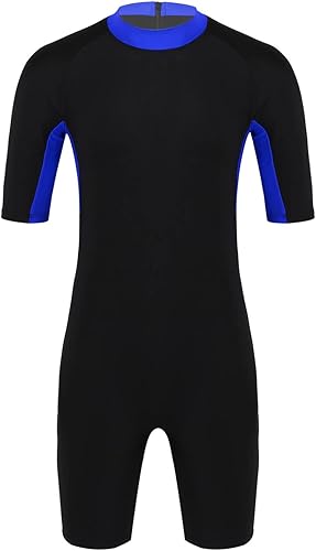 Traje de baño deportivo de una pieza de manga corta para hombre